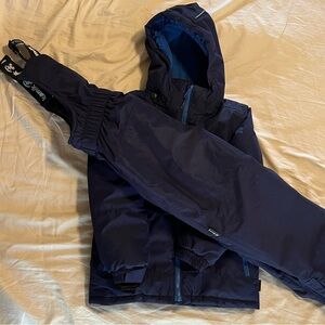Kamik Navy Blue Hooded Jacket with Matching Snowpant Bibs